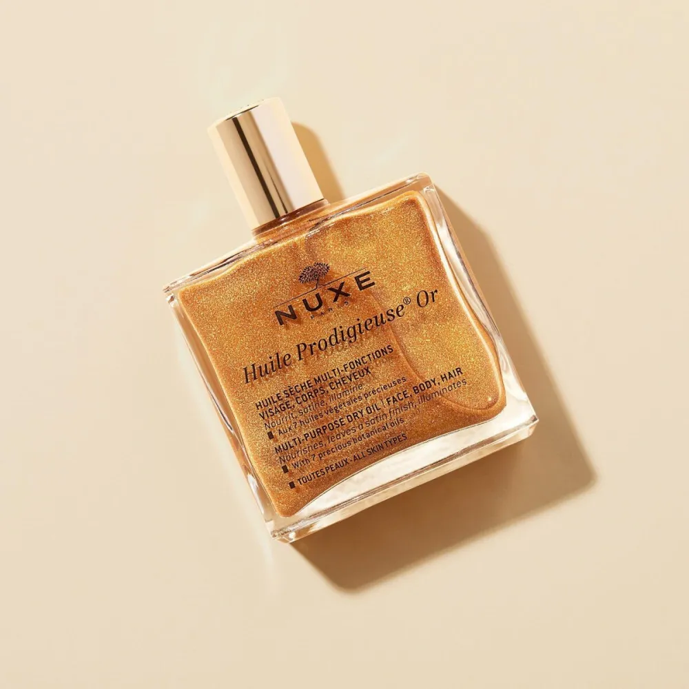 Huile Prodigieuse Or aceite seco multifunción con destellos para rostro, cuerpo y cabello 100 ml