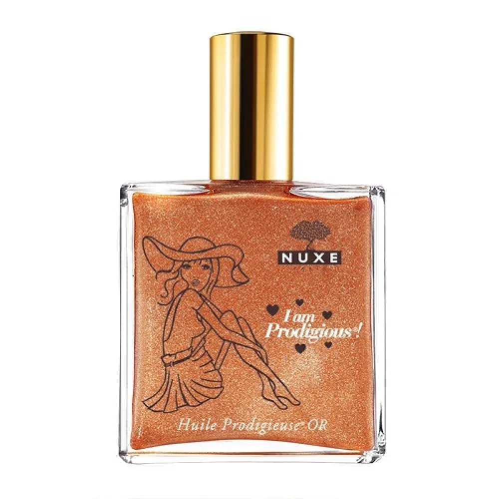 Huile Prodigieuse Or aceite seco multifunción con destellos para rostro, cuerpo y cabello 100 ml