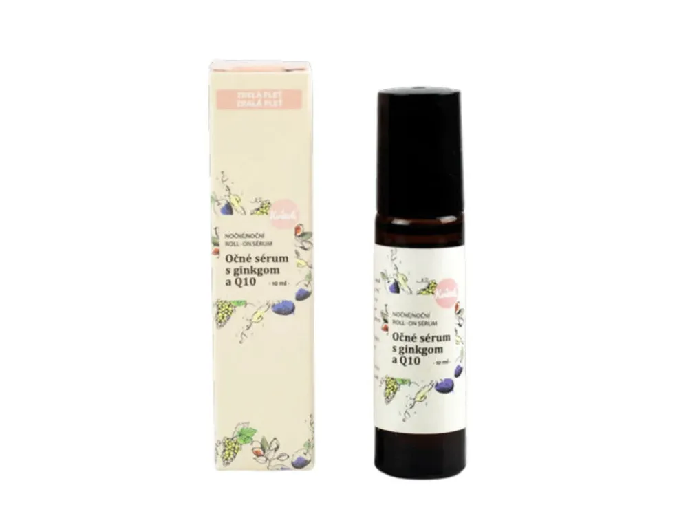 Kvitok Suero de ojos con Ginkgo y Q10 - Noche 10 ml Roll-on