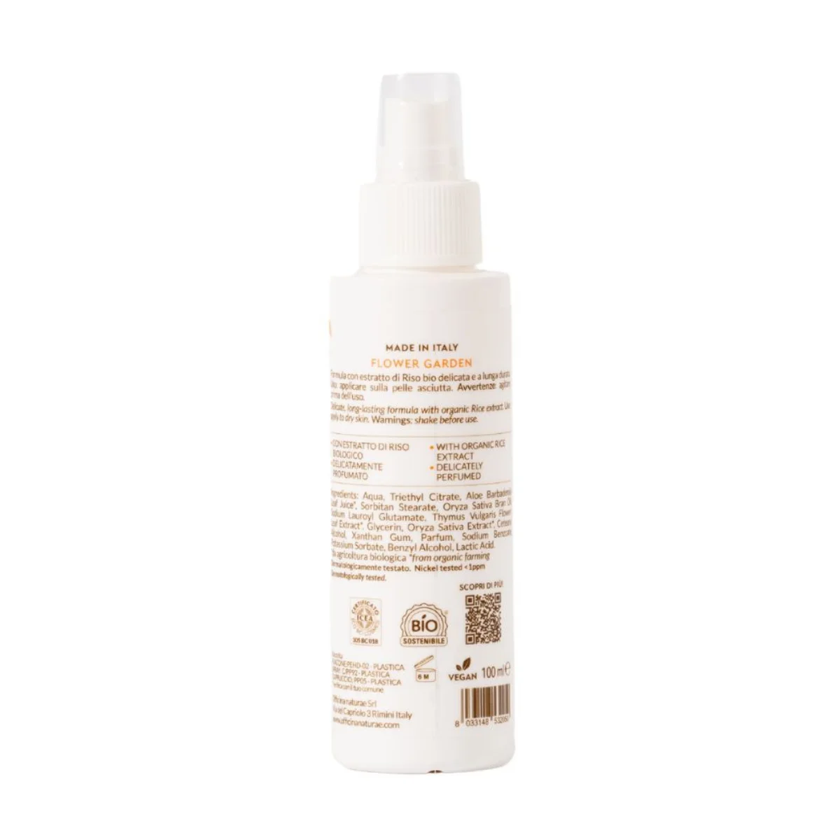 Officina Naturae Desodorante en spray - Garden in Bloom (100 ml) - neutraliza el mal olor y aporta una fragancia fresca