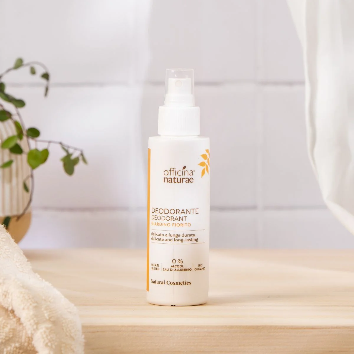 Officina Naturae Desodorante en spray - Garden in Bloom (100 ml) - neutraliza el mal olor y aporta una fragancia fresca