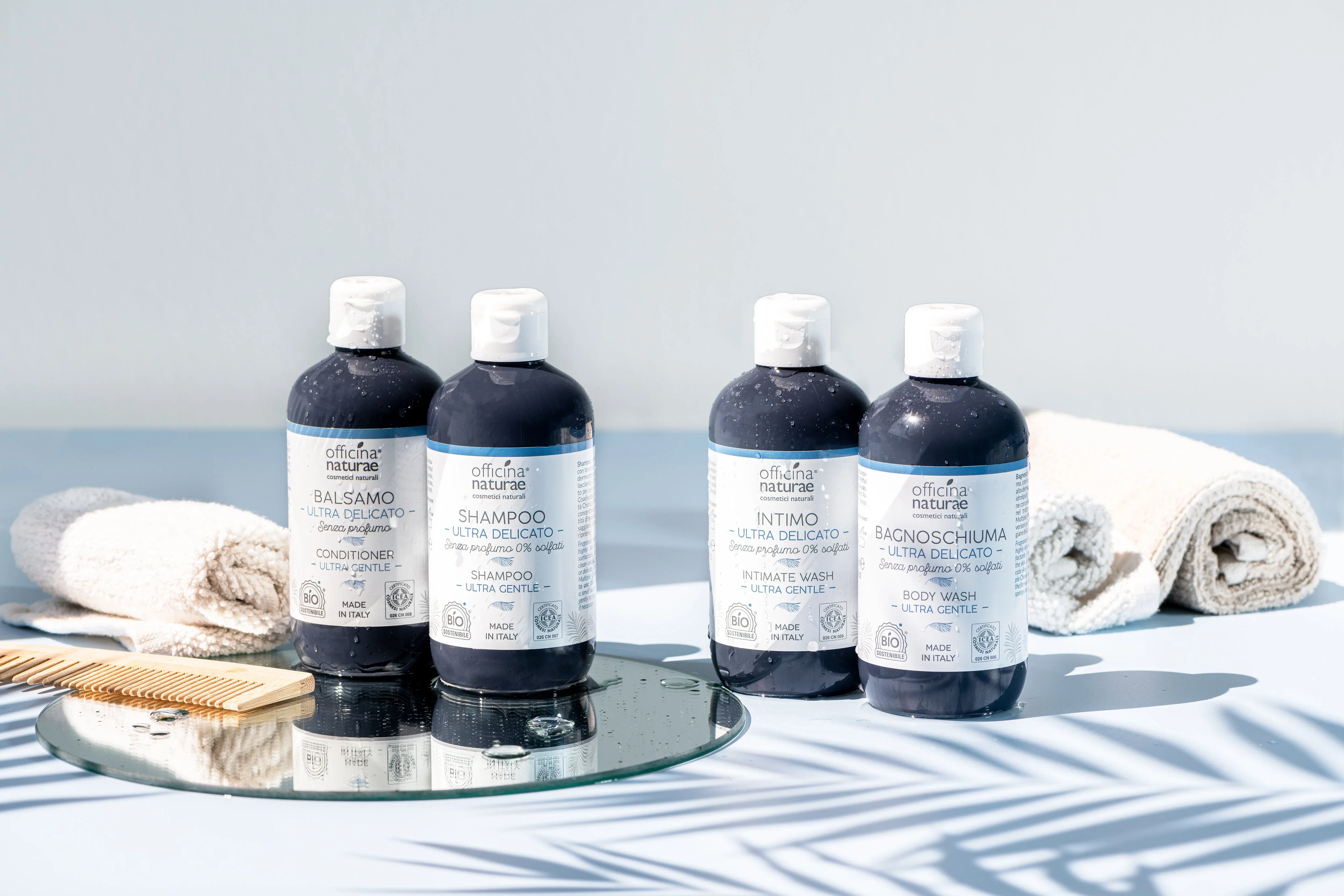 Officina Naturae Acondicionador para cuero cabelludo muy sensible Ultra Delicato (250 ml) - apto también para personas con SQM