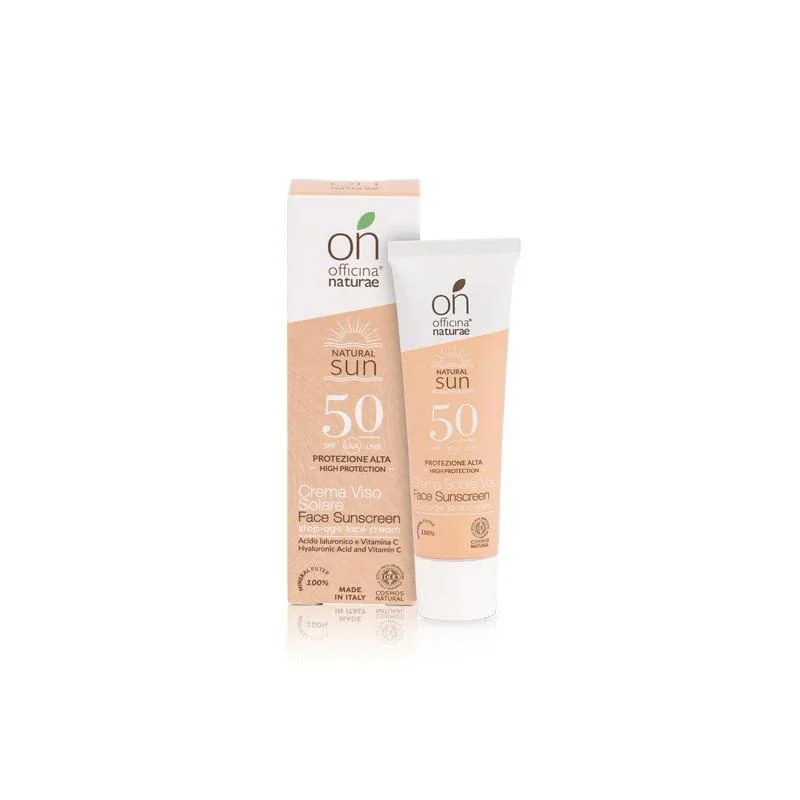 Officina Naturae Crema solar facial SPF 50 reafirmante (30 ml) - para todo tipo de piel