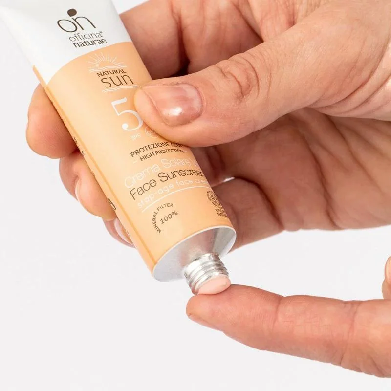 Officina Naturae Crema solar facial SPF 50 reafirmante (30 ml) - para todo tipo de piel