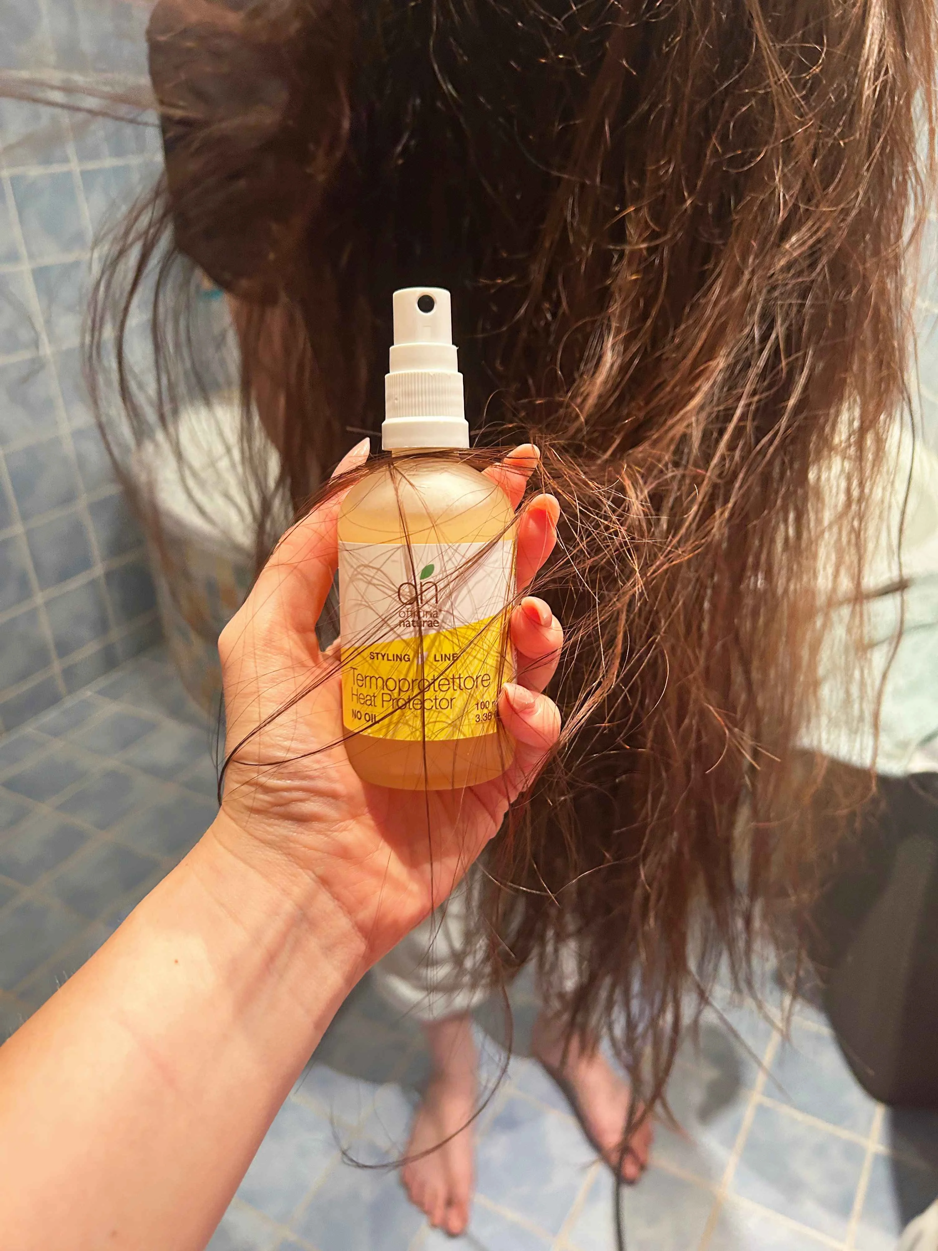 Officina Naturae Spray protector térmico para el cabello (100 ml) - protege, hidrata y aporta brillo