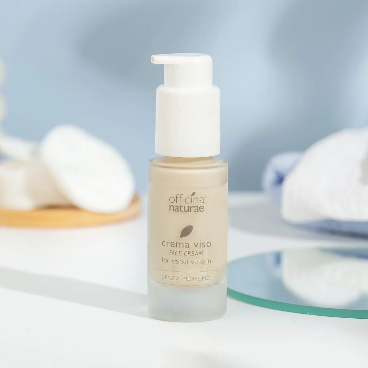 Officina Naturae Crema facial para piel sensible (30 ml) - calma la piel reactiva