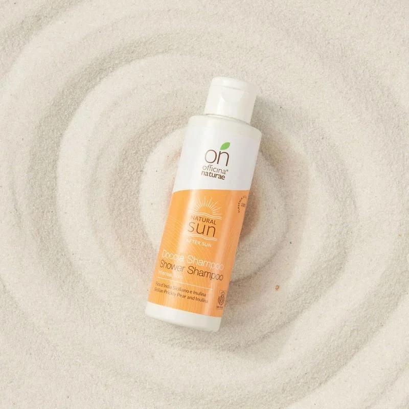 Officina Naturae Gel de ducha y champú para después del sol (150 ml) - con aroma de vainilla y coco