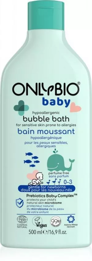 OnlyBio Espuma de baño hipoalergénica para bebés (500 ml)