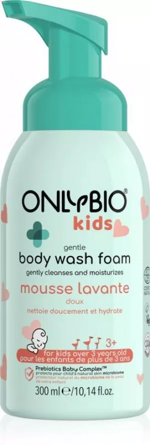 OnlyBio Espuma de lavado suave para niños a partir de 3 años (300 ml) - con un delicado aroma