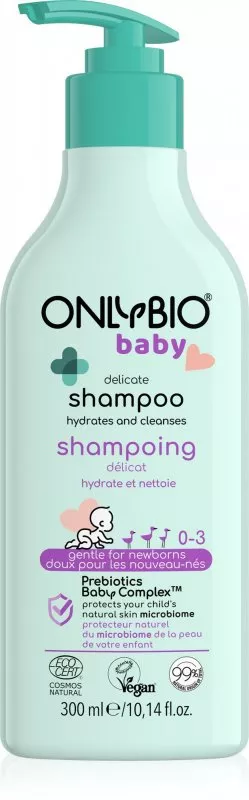 OnlyBio Champú suave para bebés (300 ml) - adecuado desde el nacimiento