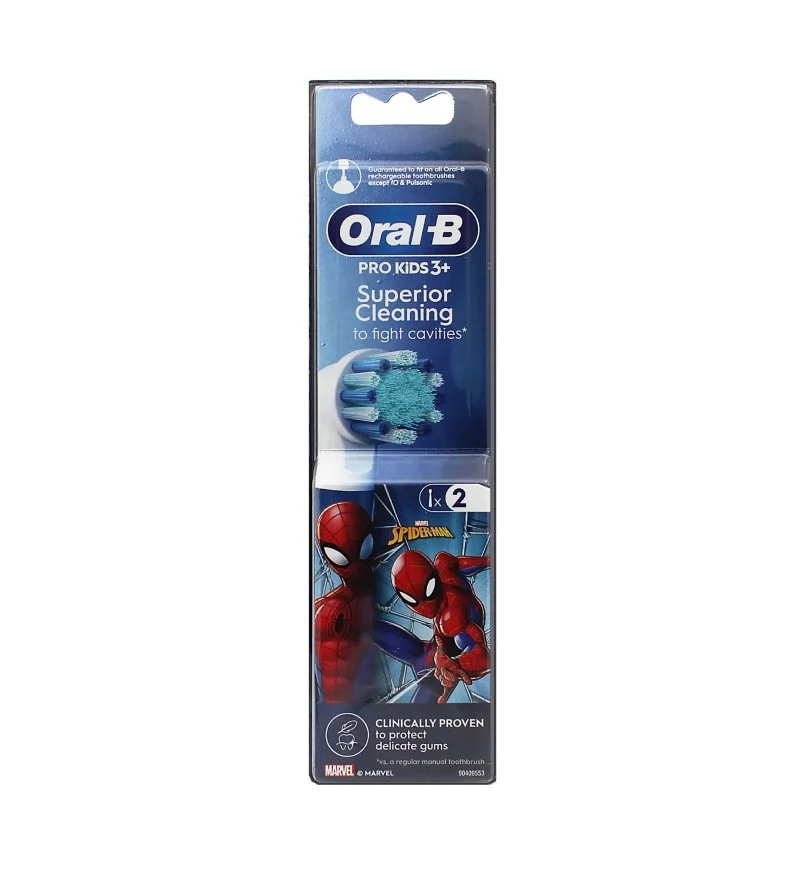 Pro Kids 3+ Spiderman cabezales de recambio 2 uds.