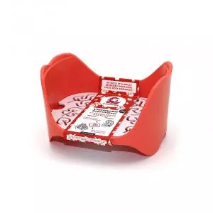 Lamazuna Organizador de baño rojo