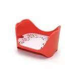 Lamazuna Organizador de baño rojo