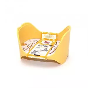 Lamazuna Organizador de baño amarillo