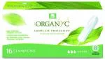 Organyc Super Tampones (16 unidades) - 100% algodón orgánico, 3 gotas