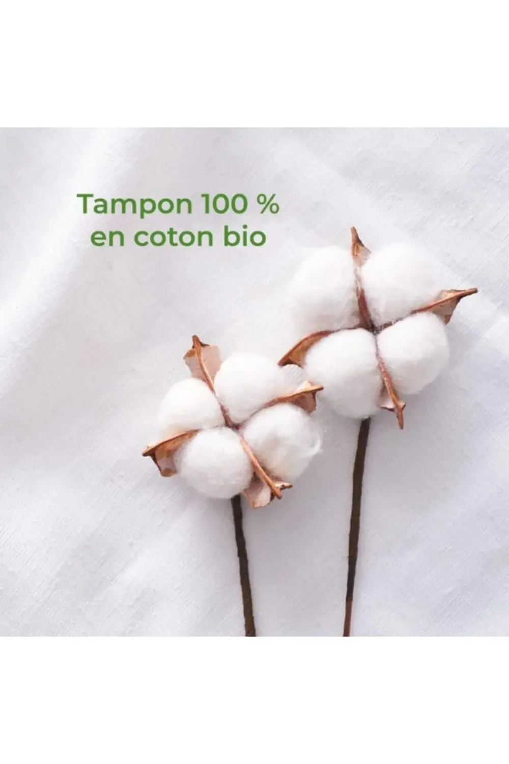 Organyc Tampones Super Plus (16 unidades) - 100% algodón orgánico, 4 gotas