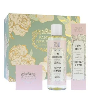 Panier Des Sens Radiant Peony set de regalo crema facial ligera 40 ml + crema facial nutritiva 50 ml + agua micelar