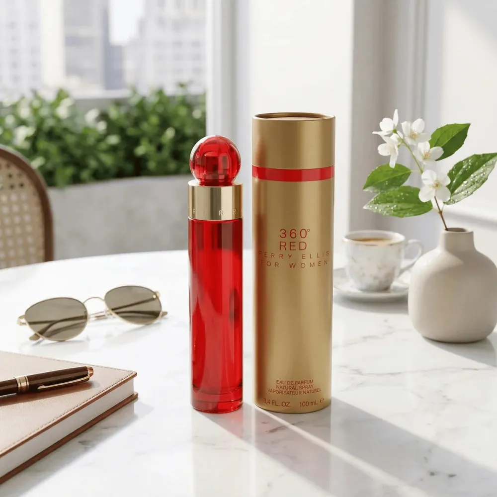 360° Red For Women agua de tocador para mujeres 100 ml