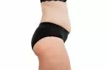 Pinke Welle Bragas Menstruales Bikini Negro - Mediano Negro - htr. y la menstruación ligera (M)