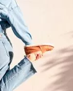 Perky Plataforma Espadrille Suede Camel