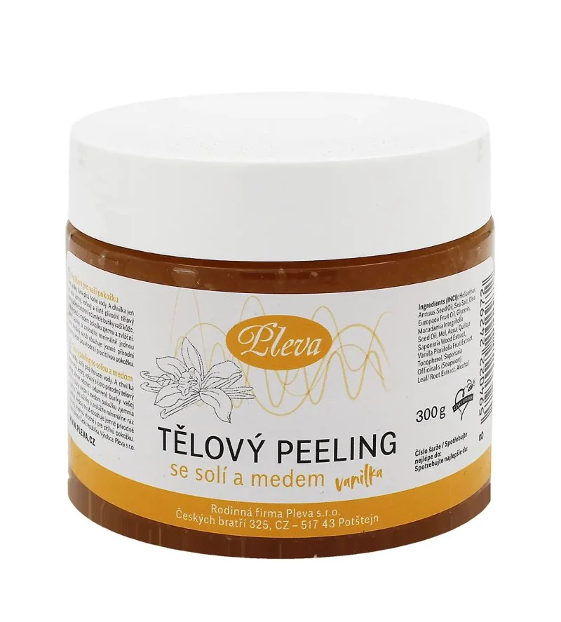 Exfoliante corporal con miel y sal (vainilla) 300 g