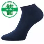 Lonka Calcetines bajos de bambú azul oscuro