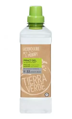Tierra Verde Gel de lavado para textiles deportivos con aceite esencial de eucalipto BIO 1 l