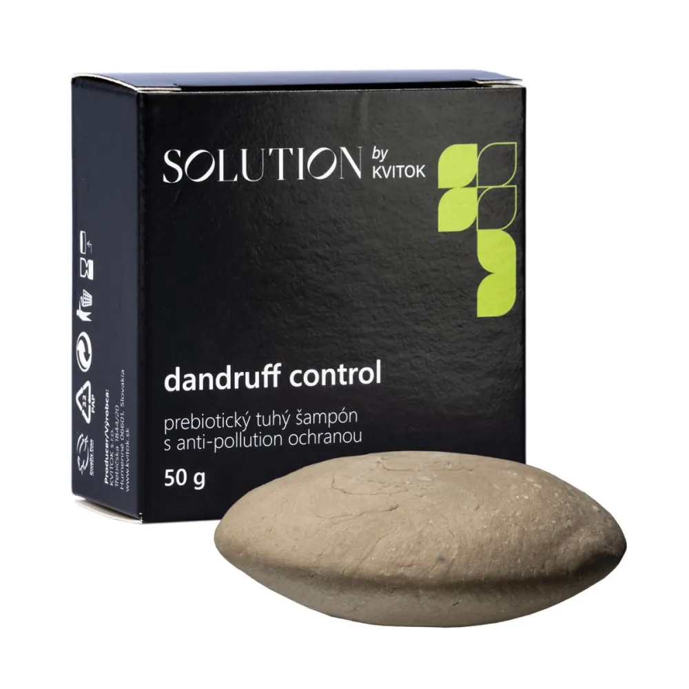 Kvitok Champú sólido prebiótico con protección anticontaminación Dandruff Control - 50 g