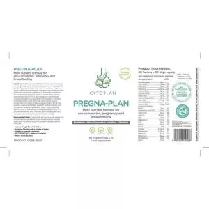 Cytoplan Pregna-Plan Multivitamínico para embarazadas y madres lactantes, 60 comprimidos