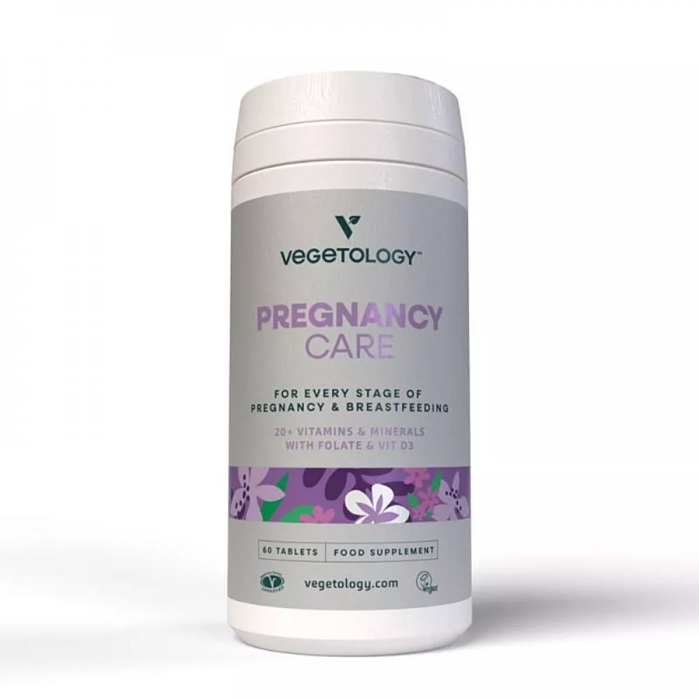 Vegetology Pregnancy Care - Vitaminas y minerales para mujeres embarazadas y en periodo de lactancia, 60 comprimidos