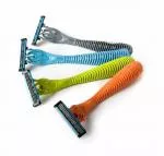 Preserve Afeitadora triple (incluye 2 cabezales) - azul - con 3 cuchillas, de plástico reciclado