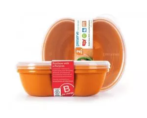 Preserve Caja de aperitivos (2 unidades) - naranja - de plástico 100% reciclado