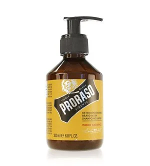 PRORASO Wood And Spice champú para barba para hombre