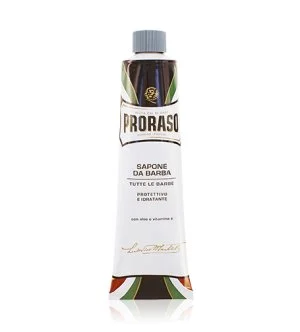 PRORASO Blue jabón de afeitar con acción hidratante en tubo
