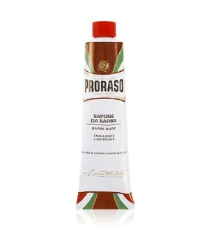 PRORASO Red jabón de afeitar para barbas duras en tubo