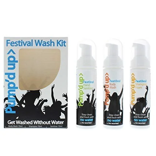 99% Kit desinfectante (champú desinfectante, gel de ducha y desinfectante de manos) 3*70 g