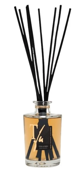 AMBRA STICKS ML.250 FRAGANCIA PARA EL HOGAR (10 Varillas de Bambú Negras de 30 cm incluidas)