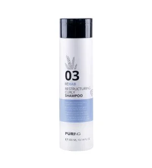 PURING 03 Rehab Champú reestructurante para cabello rizado y encrespado