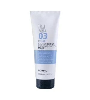 PURING 03 Rehab Restructuring Curly Multi Action Mask mascarilla hidratante intensiva para cabello rizado, ondulado y encrespado