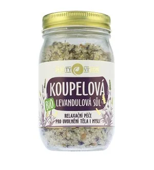 Purity Vision Sal de baño de lavanda bio 400 g