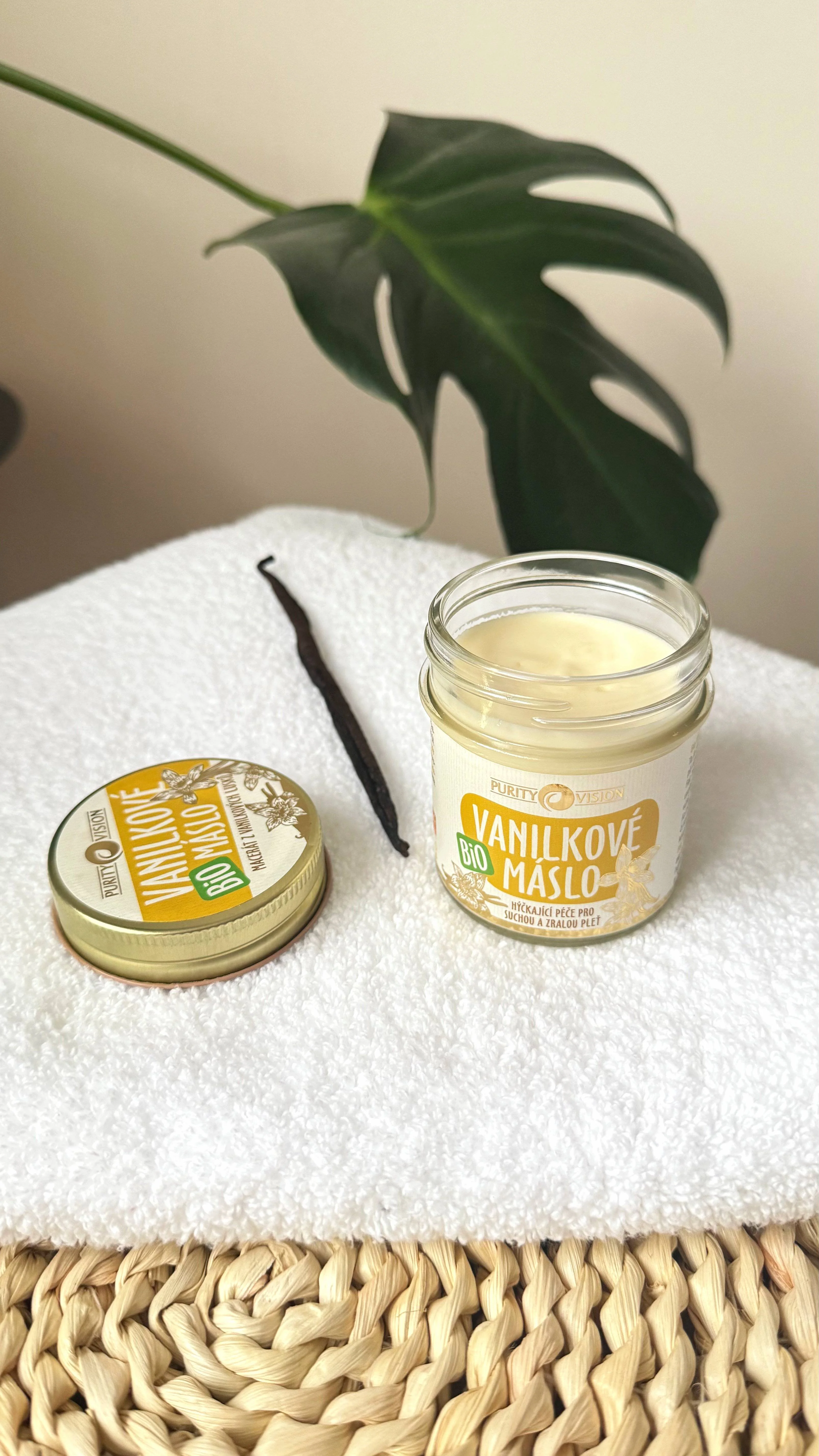 Purity Vision Manteca de vainilla BIO (120 ml) - para piel seca y madura