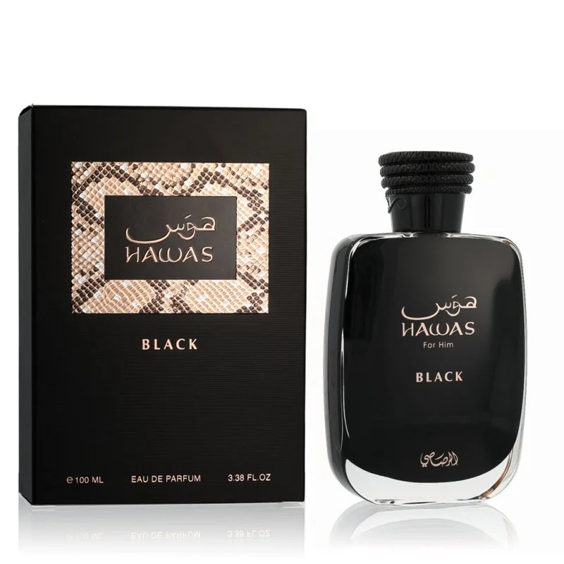 Hawas Black Eau de Parfum para hombre 100 ml