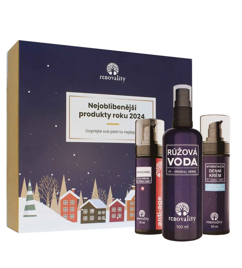 Original Series productos más populares de 2024 Sérum de bakuchiol 30 ml + agua de rosas 100 ml + crema de día con ácido hialurónico