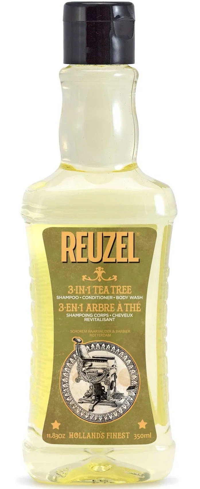 3 en 1 Tea Tree Champú-Acondicionador-Gel de Ducha para hombre 350 ml