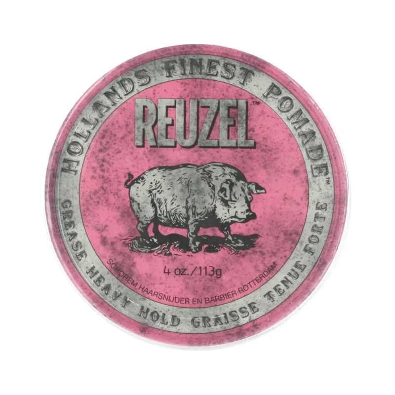 Pomada para peinar rosa de fijación fuerte con base grasa 113 g
