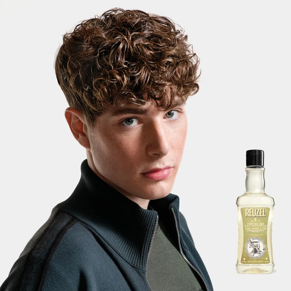 3 en 1 Tea Tree Champú-Acondicionador-Gel de Ducha para hombre 350 ml