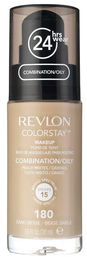 Revlon Base de maquillaje Colorstay para piel mixta a grasa 180 Sand Beige