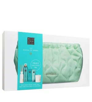 Rituals The Ritual of Karma set de regalo gel de ducha 200 ml + crema corporal 150 ml + vela aromática 140 g + difusor de varillas 70 ml + crema de manos