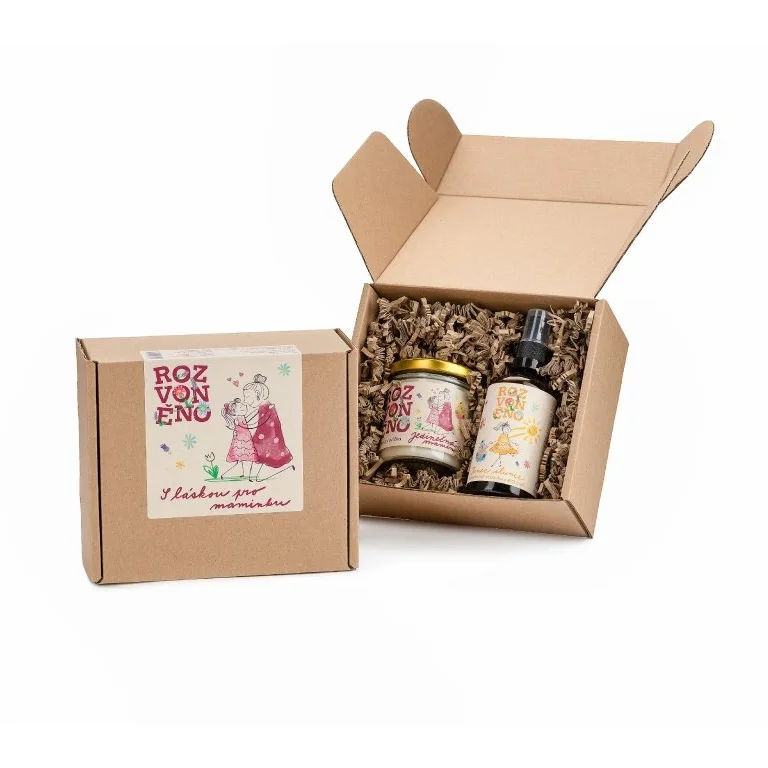 Rozvoněno Pack de regalo Con amor para mamá - vela aromática y ambientador