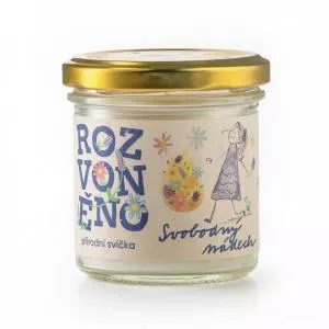 Rozvoněno Vela perfumada - Free Breath (130 ml) - con aroma de pino silvestre